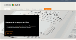Desktop Screenshot of editoracubo.com.br